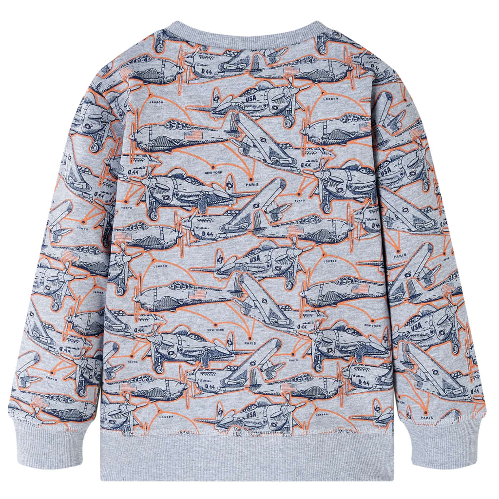 Vidaxl Children's sweater 92 mixed gray