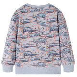 Vidaxl Children's sweater 116 mixed gray