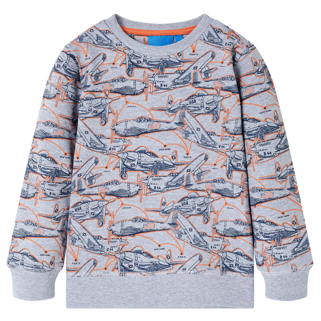 Vidaxl Dětský svetr 140 Mixed Grey