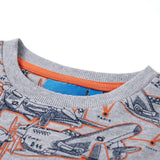 Vidaxl Dětský svetr 140 Mixed Grey
