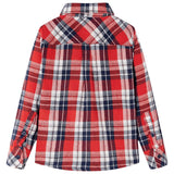 Vidaxl Kanner Shirt Checkered 116 rout a Marine blo
