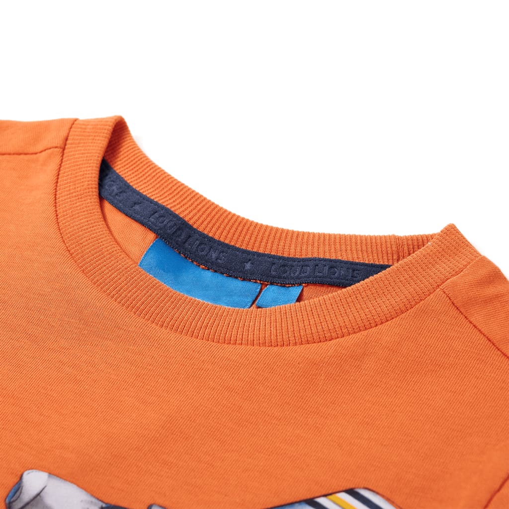 Vidaxl Kanner Shirt mat laangen Hülsen 116 DONSERRORANJE