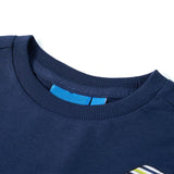 Vidaxl Kanner Shirt mat laangen Ärmelen 92 Marine blo