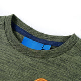 VidaXL children's shirt with long sleeves 128 mixed kaki -colored