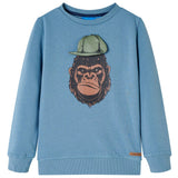 Vidaxl Children's sweater 92 Middelblauw