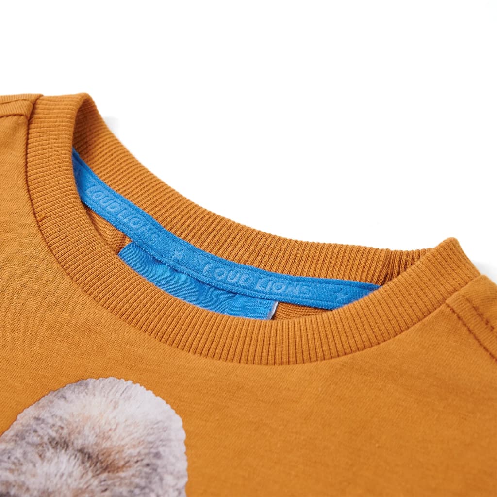 VidaXL children's shirt with long sleeves 104 Donkerokerkligent