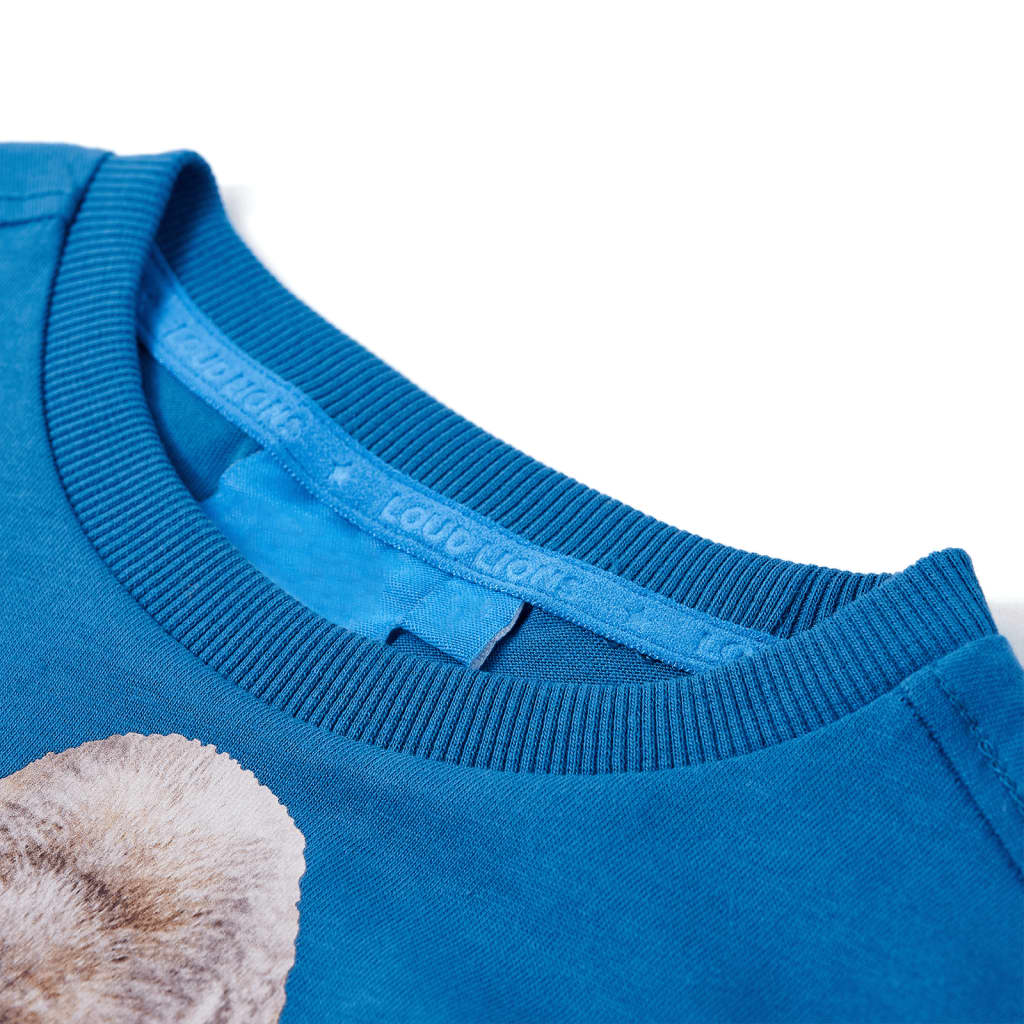 Vidaxl Children's shirt with long sleeves 116 Petrol