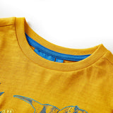 VidaXL children's shirt with long sleeves 104 ocher -colored
