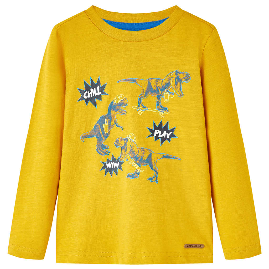 Vidaxl Kanner Shirt mat laange Ärmelen 116 OCer -Colored