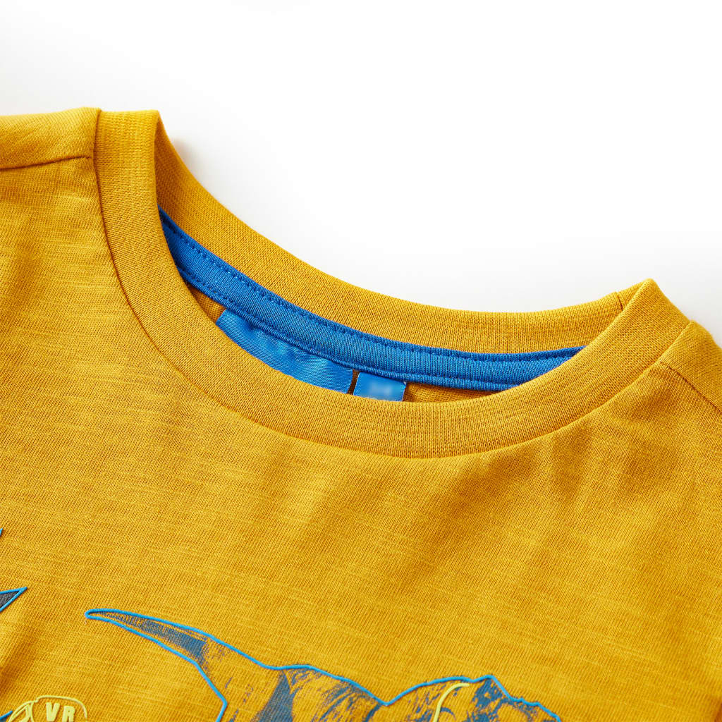 Vidaxl Kanner Shirt mat laange Schätzungen 140 Ocher -Colored
