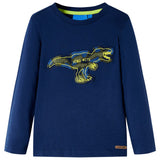 Vidaxl children's shirt with long sleeves 104 navy blue