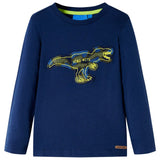 Vidaxl children's shirt with long sleeves 116 navy blue
