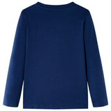 Vidaxl children's shirt with long sleeves 116 navy blue