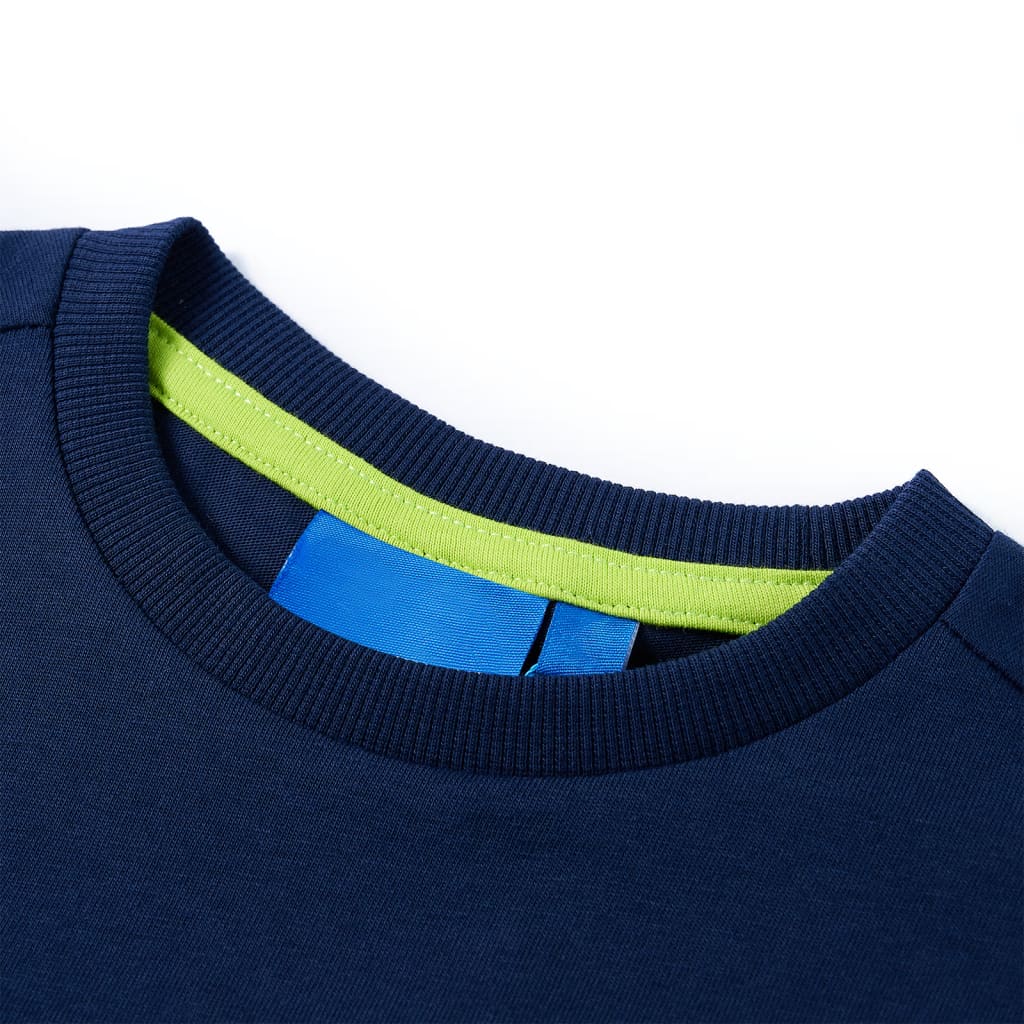 Vidaxl children's shirt with long sleeves 116 navy blue