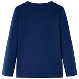 Vidaxl children's shirt with long sleeves 128 navy blue