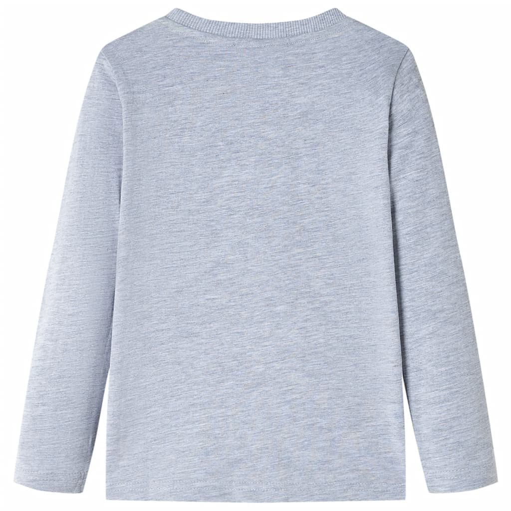 Vidaxl Kanner Shirt mat laangen Hülsen 104 gemëscht gro