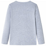 Vidaxl Kanner Shirt mat laangen Hülsen 104 gemëscht gro