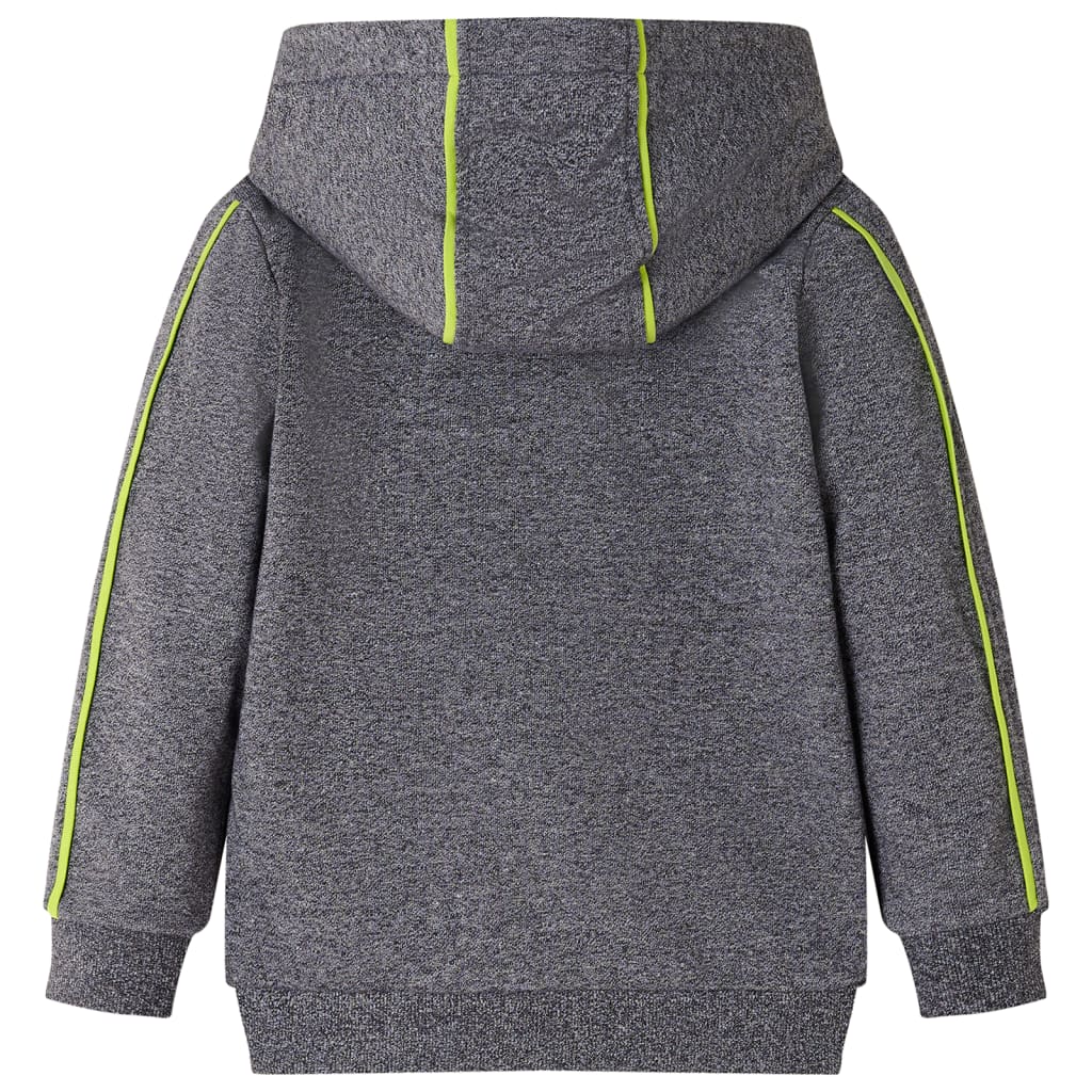 Vidaxl Children's vest with hood and zipper 92 mixed gray