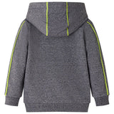 Vidaxl Children's vest with hood and zipper 92 mixed gray