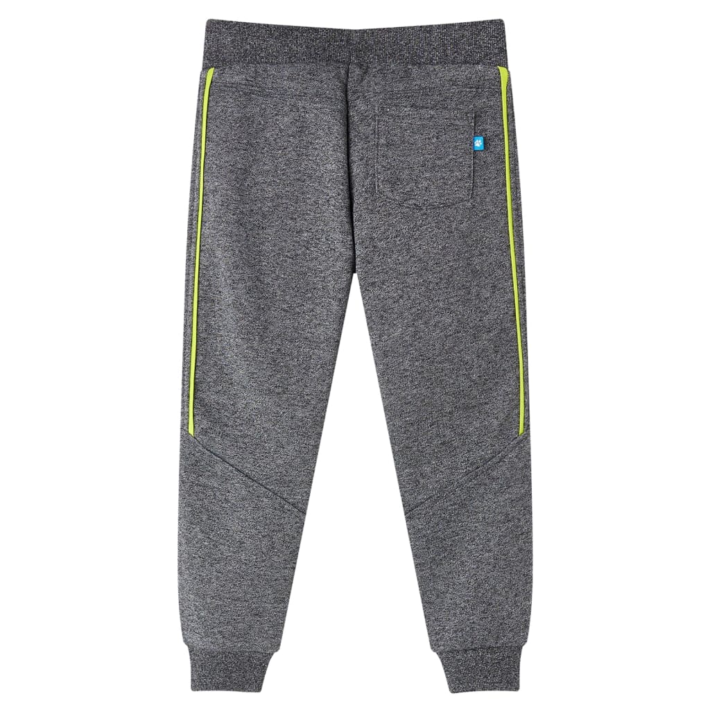 Vidaxl dětské joggingové kalhoty 140 smíšené šedé