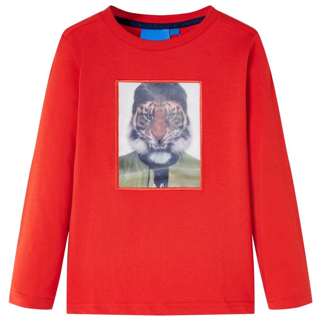 Vidaxl Children's shirt with long sleeves 92 red