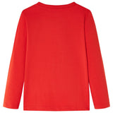 Vidaxl Children's shirt with long sleeves 104 red