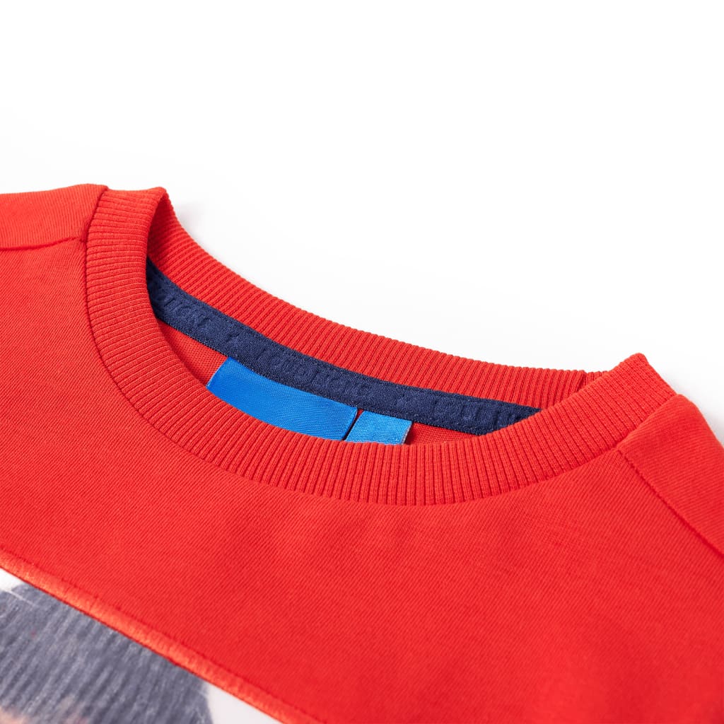 Vidaxl Children's shirt with long sleeves 104 red