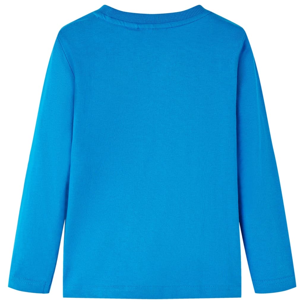 Vidaxl children's shirt with long sleeves 104 cobalt blue