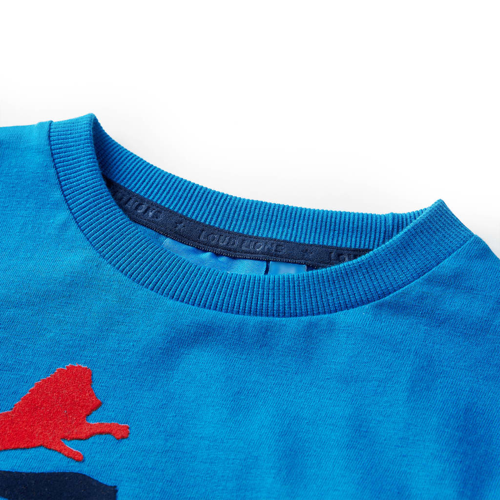 Vidaxl children's shirt with long sleeves 104 cobalt blue