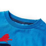Vidaxl children's shirt with long sleeves 104 cobalt blue