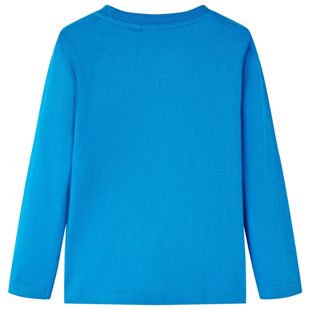 Vidaxl Kanner Shirt mat laangen Ärmelen 116 calet blo