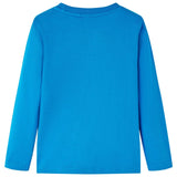 Vidaxl Kanner Shirt mat laangen Ärmelen 116 calet blo