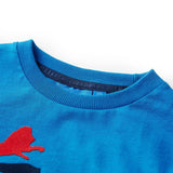 Vidaxl Kanner Shirt mat laangen Ärmelen 128 calet blo