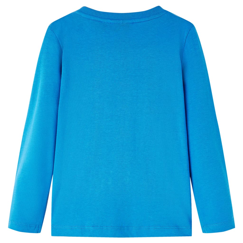 Vidaxl Kanner Shirt mat laangen Ärmelen 116 calet blo