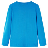 Vidaxl Kanner Shirt mat laangen Ärmelen 116 calet blo
