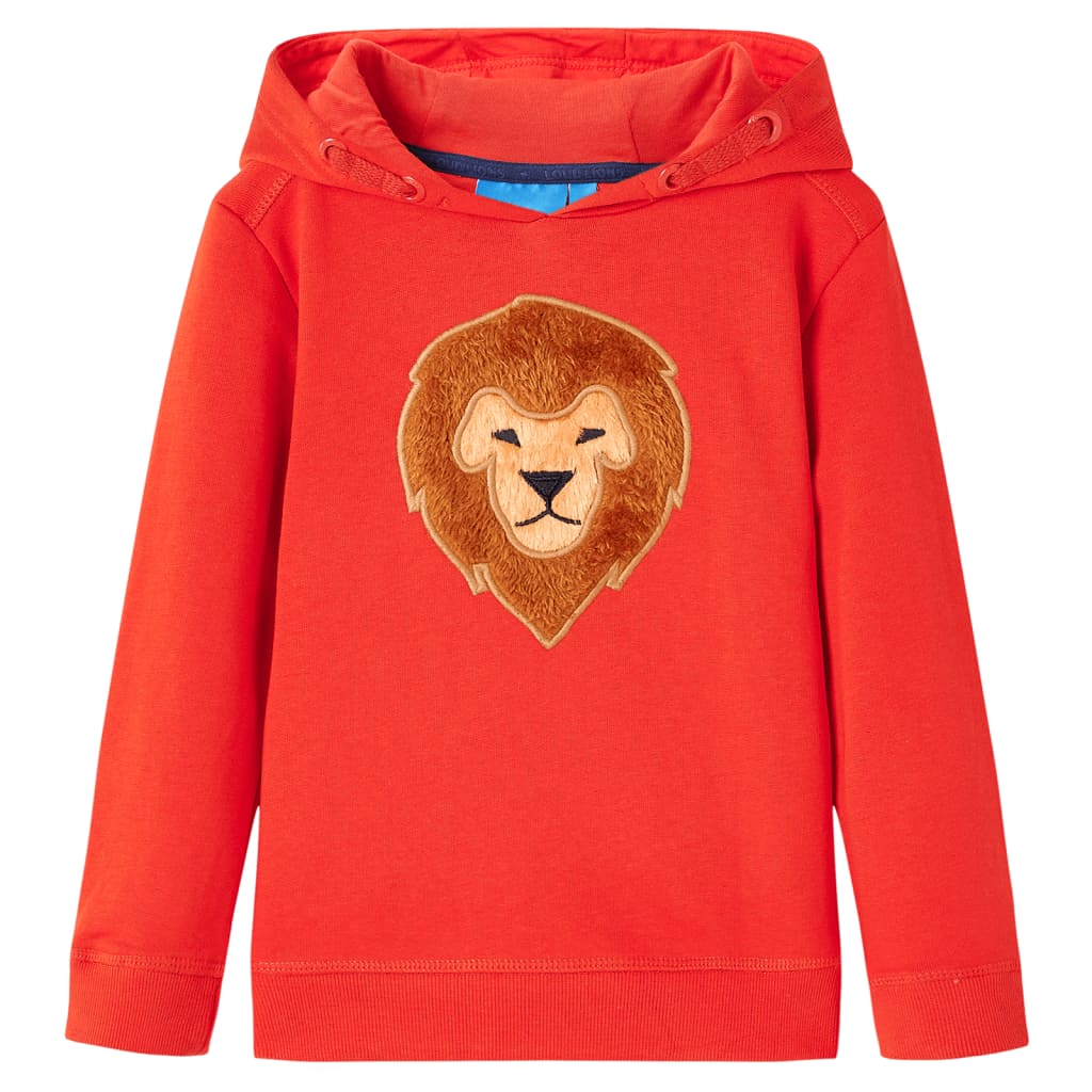 Vidaxl Kanner Pullover mat Hood 104 Rot