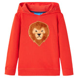 Vidaxl Kanner Pullover mat Hood 104 Rot