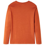 Vidaxl children's shirt with long sleeves 116 light rust