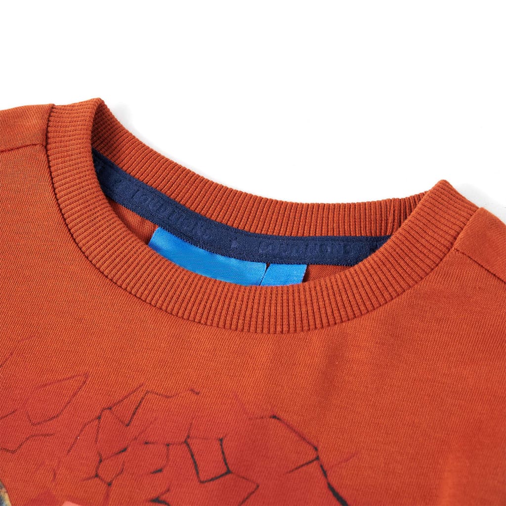 Vidaxl children's shirt with long sleeves 116 light rust