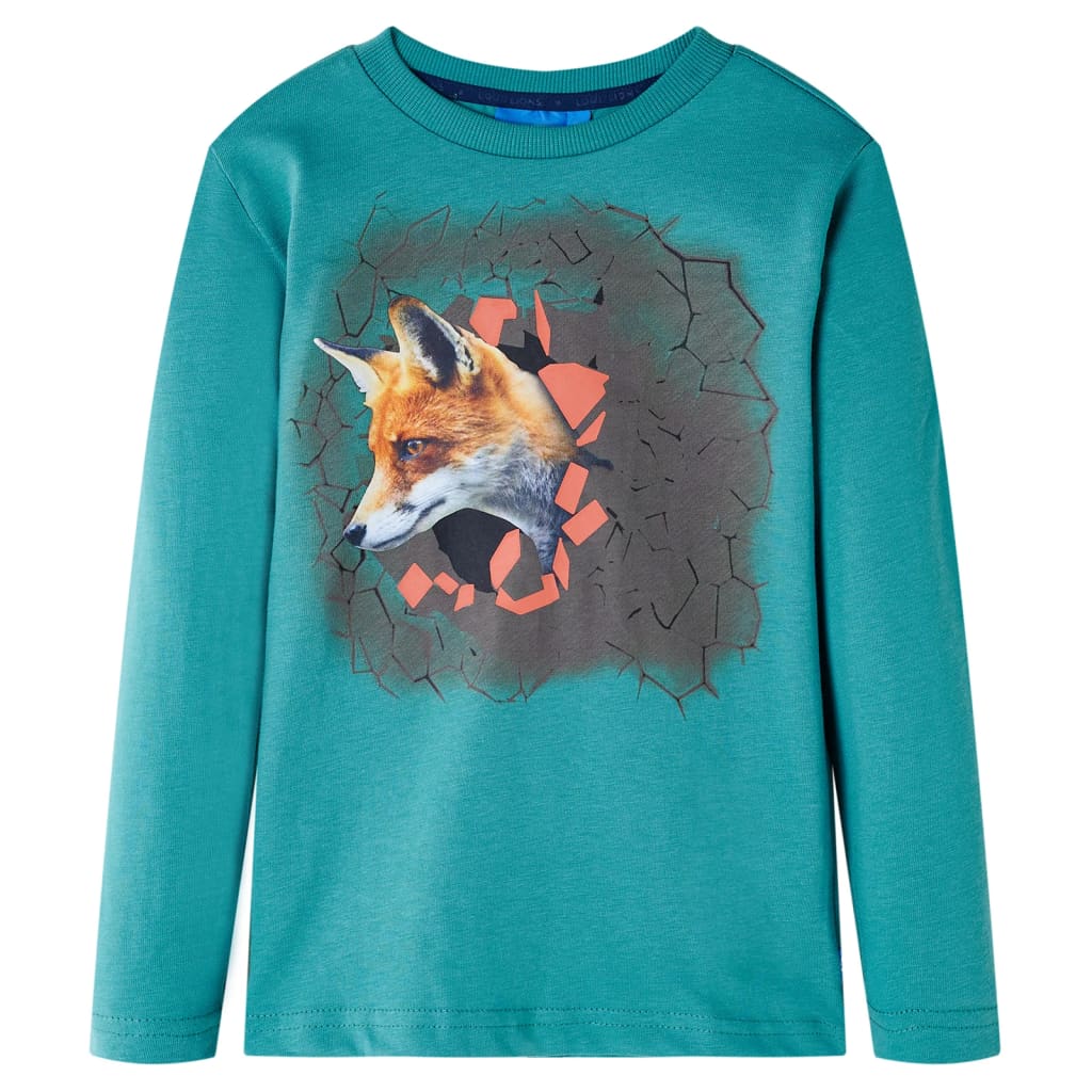 Dětská košile Vidaxl s dlouhými rukávy 92 Dark Sea Blue