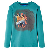 Dětská košile Vidaxl s dlouhými rukávy 92 Dark Sea Blue