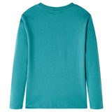 VidaXL children's shirt with long sleeves 140 dark sea blue