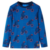 Vidaxl Children's pajamas with long sleeves 104 petroleum -colored