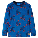 Vidaxl Children's pajamas with long sleeves 128 petroleum -colored