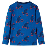Vidaxl Children's pajamas with long sleeves 140 petroleum -colored