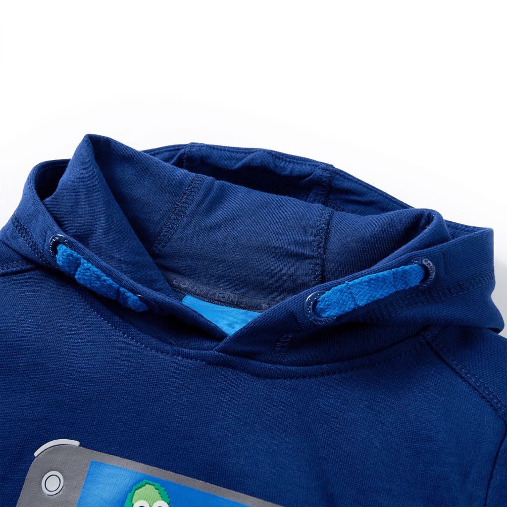 Vidaxl Children's sweater with hood 92 Dark blue