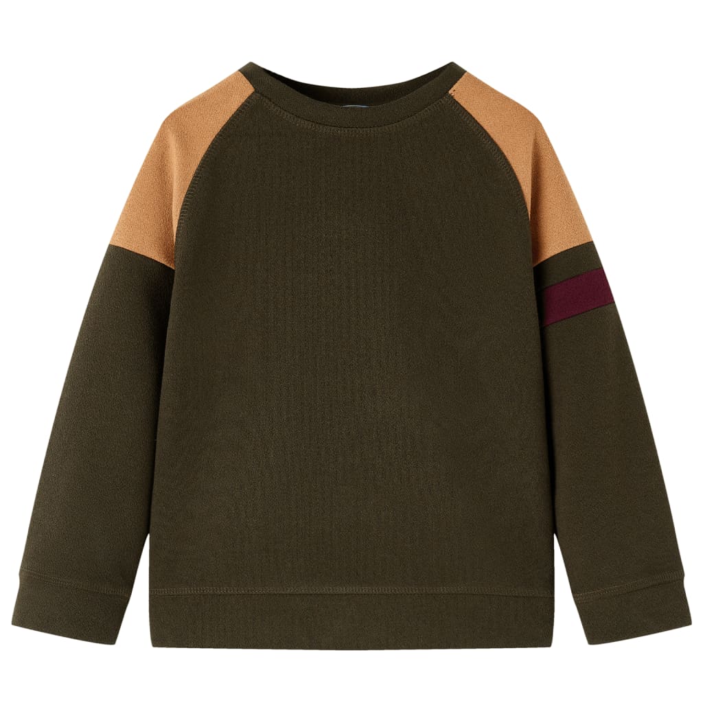 Vidaxl Children's sweater 116 Donkerkakikleur and Camel