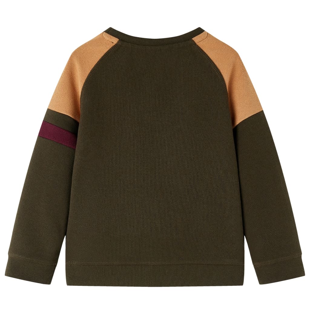 Vidaxl Children's sweater 116 Donkerkakikleur and Camel
