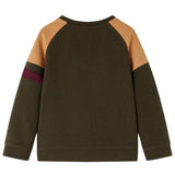 Vidaxl Children's sweater 116 Donkerkakikleur and Camel