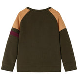 Vidaxl Children's sweater 140 Donkerkakikleur and Camel